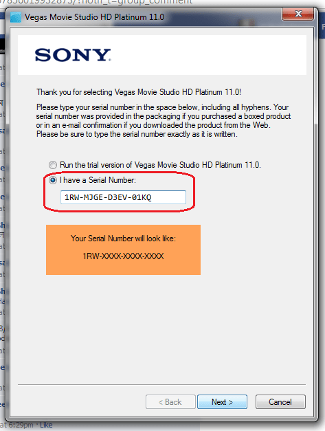 Serial Key For Sony Vegas Pro 11